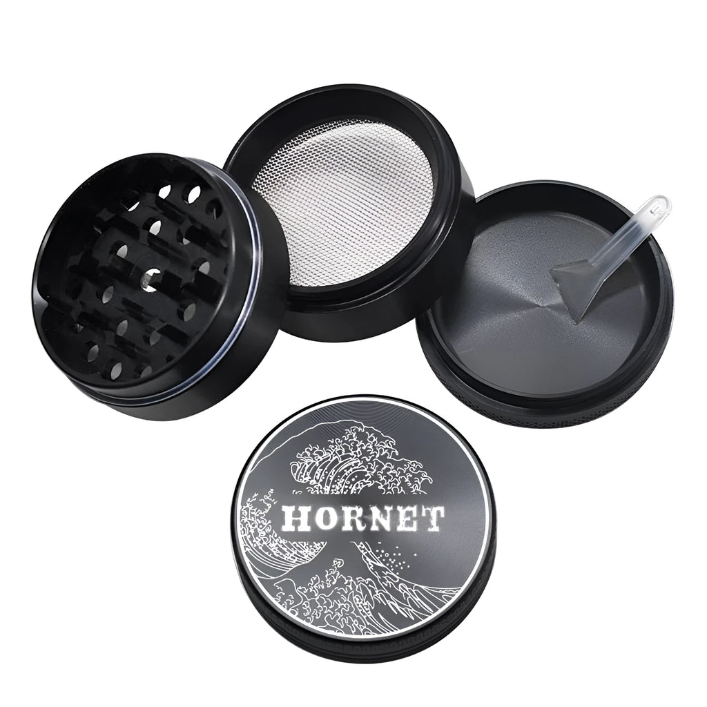 50mm four-layer aluminium alloy smoke grinder with colour options