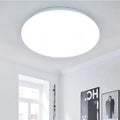Simple modern circular acrylic LED ceiling lamp with remote control for bedroom or living room