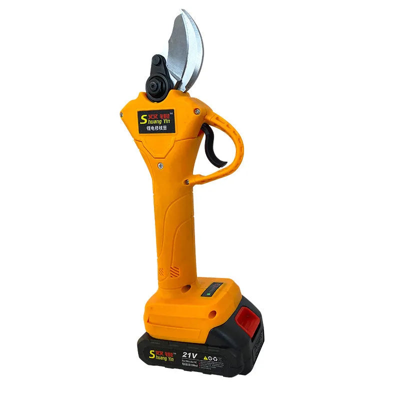 Double silver SY350 electric branch shears with lithium batteries for fruit tree pruning