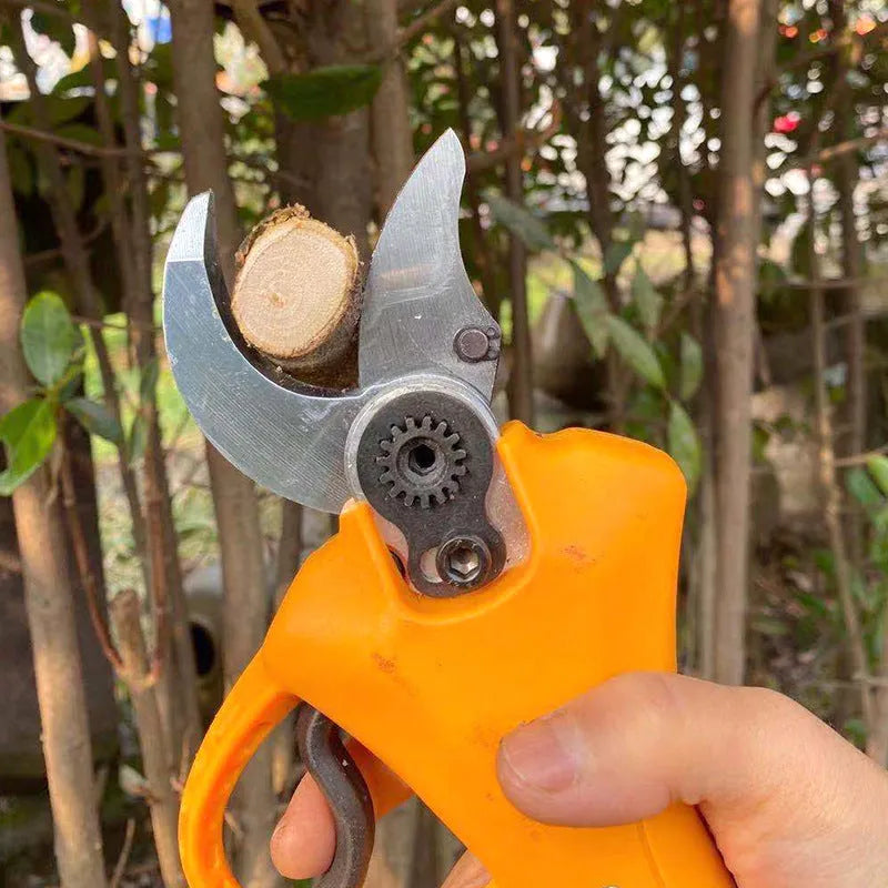Double silver SY350 electric branch shears with lithium batteries for fruit tree pruning