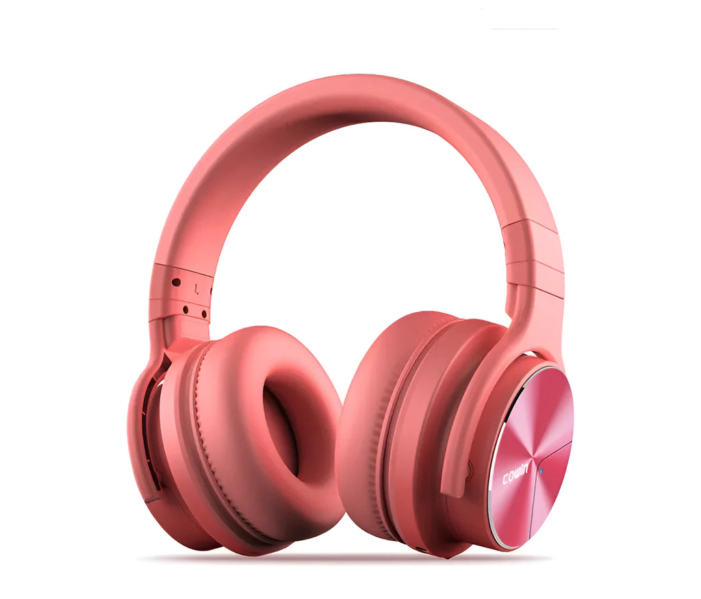 Kayo Cowin E7-Pro ANC Bluetooth headset in black, over-ear wireless headphones with active noise cancellation