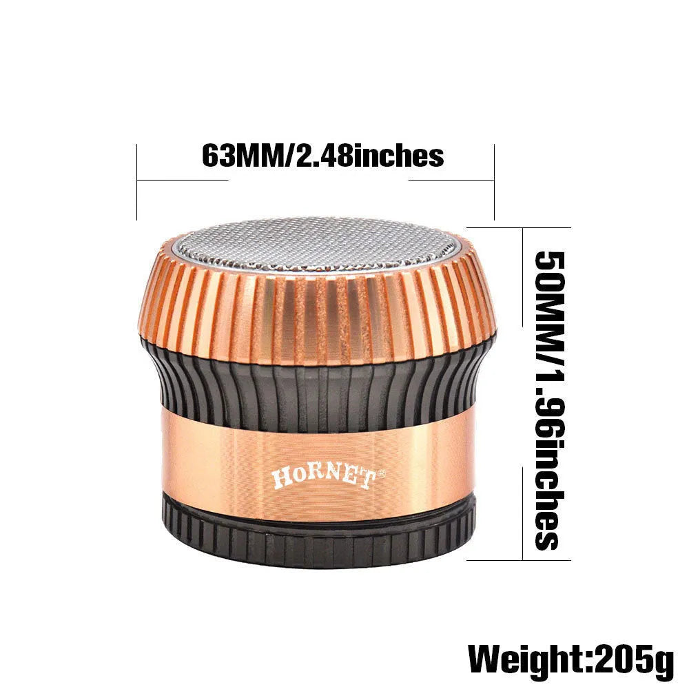 Creative mushroom zinc alloy smoke grinder with keychain and bottle opener in photo colour