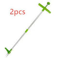 Manual aluminium garden weeding tool measuring 50cm long for weed removal and digging