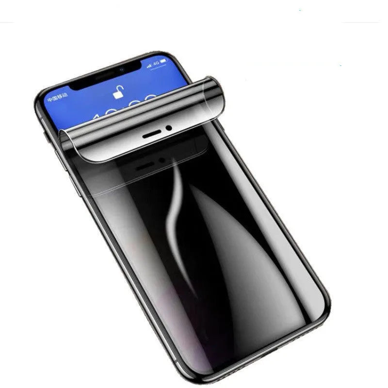 Privacy Hydrogel Film Soft Protective Front Screen Film for Apple iPhone 11 12 Pro Max XR XS XS Max 7 8 Plus Anti-Scratch Anti-Fingerprint Anti-Peeping Automatic Repair High-Definition Machined