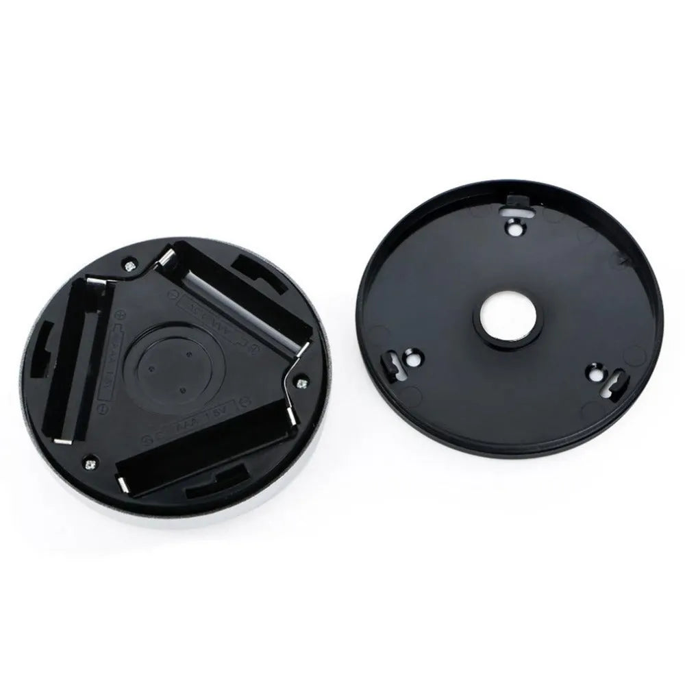 Silver wireless motion sensor night light with square PC plastic shade.