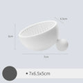 Silicone scrubbing tray for makeup brush cleaner in white pink and blue colours
