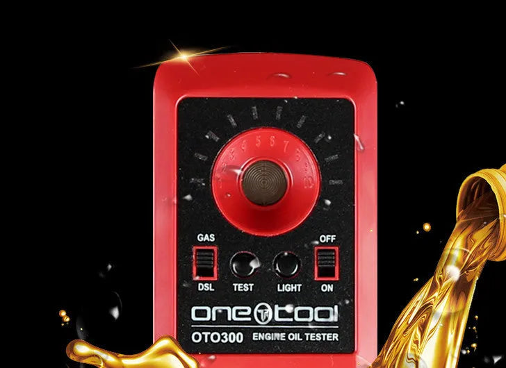 Automobile oil quality tester handheld device 88x54x16mm black red with battery power for engine oil analysis