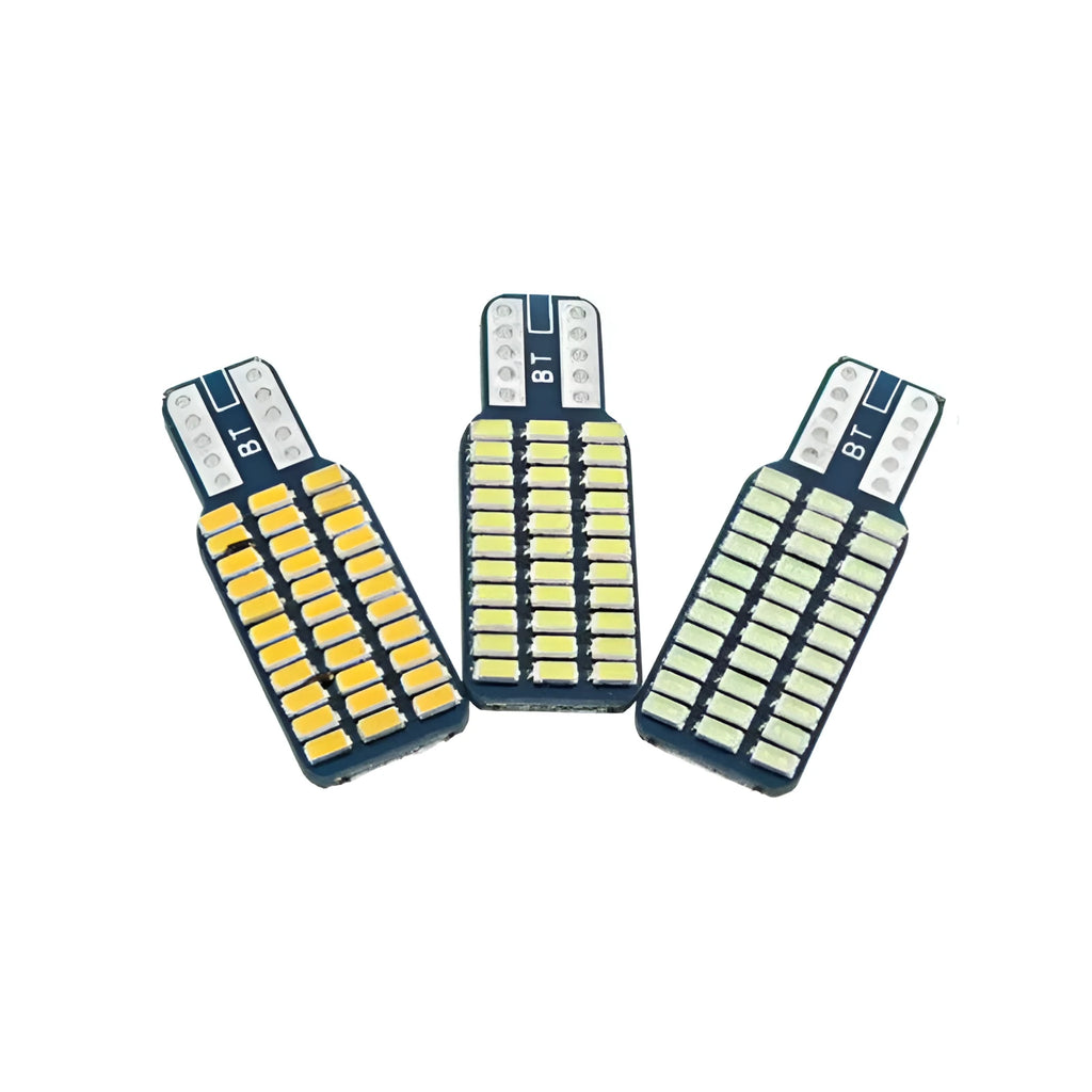 T10 3014 33smd single-sided white LED licence plate light on circuit board, 12x34mm size