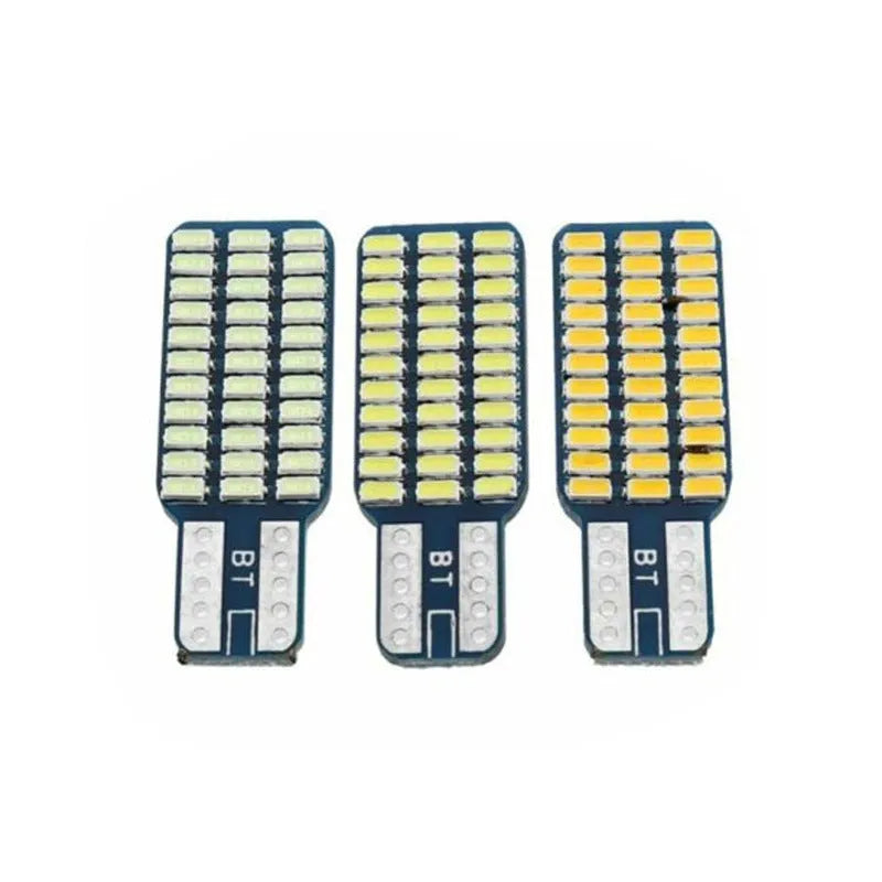 T10 3014 33smd single-sided white LED licence plate light on circuit board, 12x34mm size