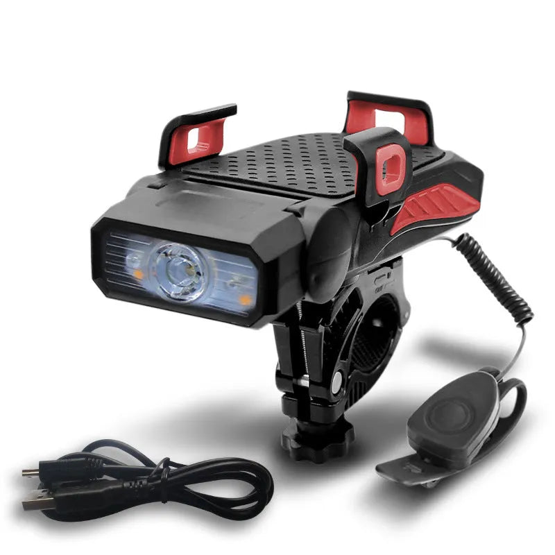 Rechargeable bicycle light for night cycling available in single or double lamp configurations
