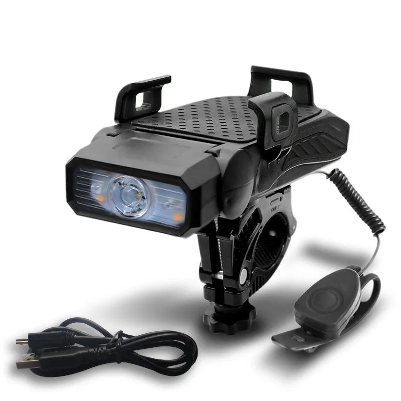 Rechargeable bicycle light for night cycling available in single or double lamp configurations