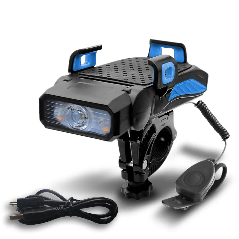 Rechargeable bicycle light for night cycling available in single or double lamp configurations