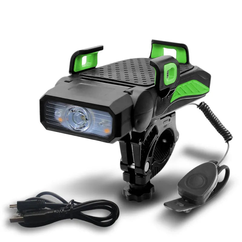 Rechargeable bicycle light for night cycling available in single or double lamp configurations