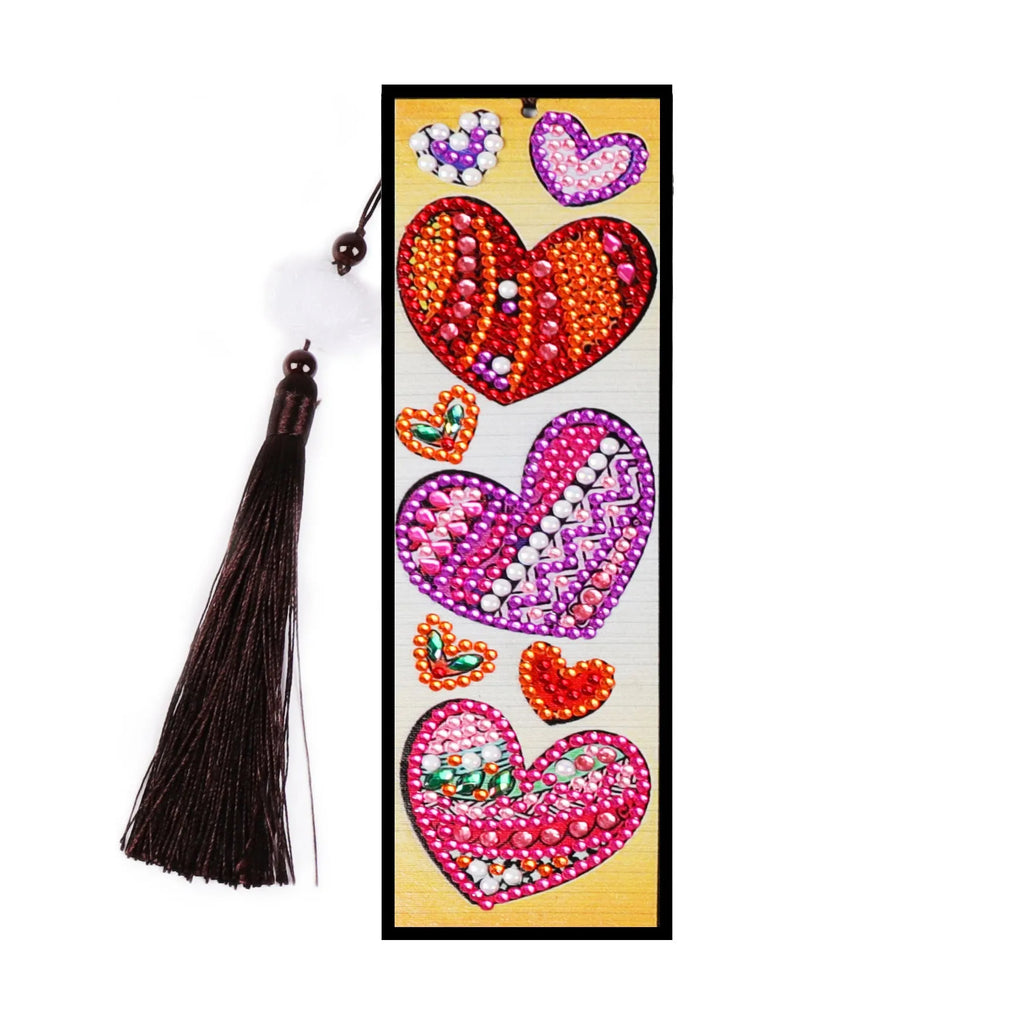 DIY diamond painting bookmark kit with special-shaped mandala design using 5D crystal diamonds