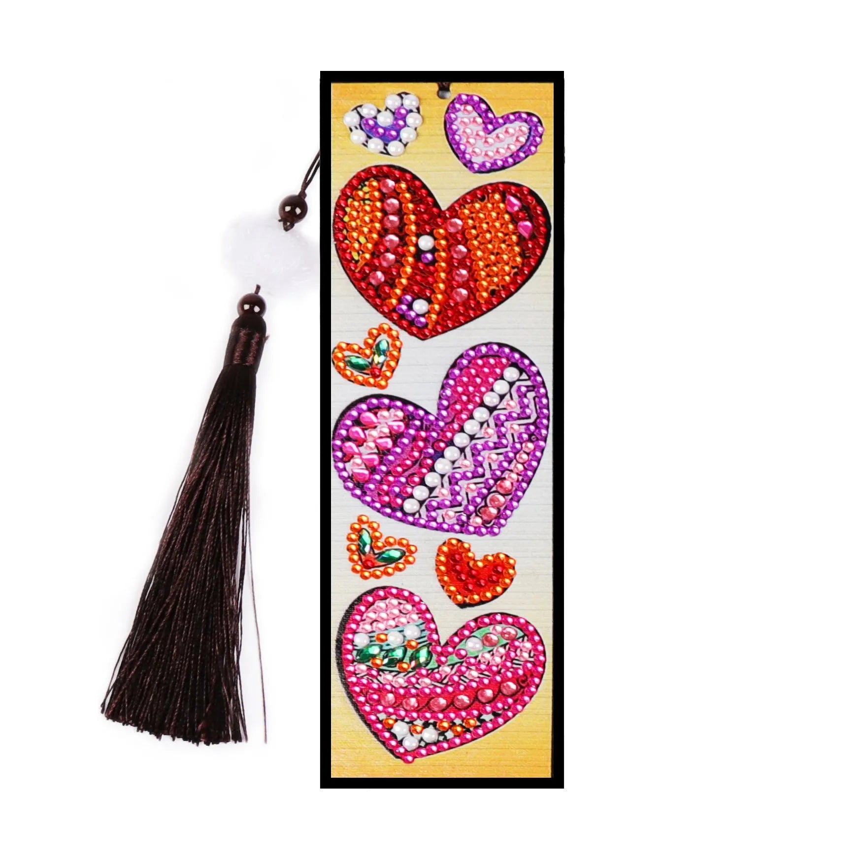 DIY diamond painting bookmark kit with special-shaped mandala design using 5D crystal diamonds