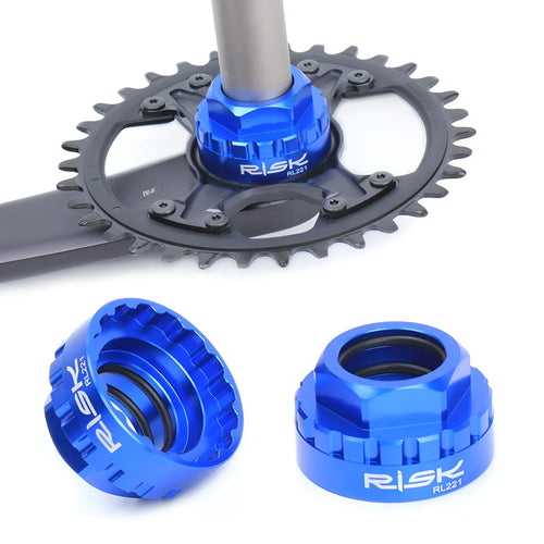 Blue aluminium alloy 12-speed direct mount disc removal tool for SRAM bicycle drivetrains.
