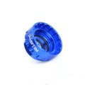 Blue aluminium alloy 12-speed direct mount disc removal tool for SRAM bicycle drivetrains.