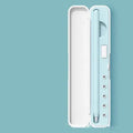 Hard protective case for Apple Pencil 1st and 2nd generation in choice of colours, showing interior compartments.