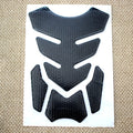 3D King Kong pattern PVC soft rubber fishbone car sticker for motorcycle fuel tank, 19x14cm, set of four with black edges