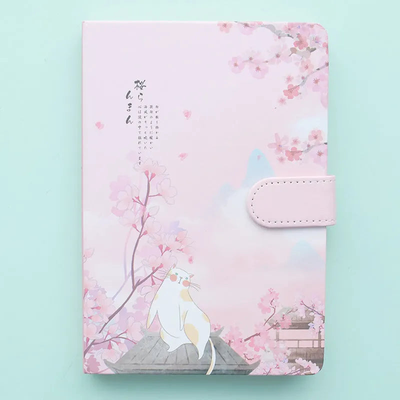Girl Heart Simple softcover notebook showing 12.8 by 18.5 cm size and minimalist design.