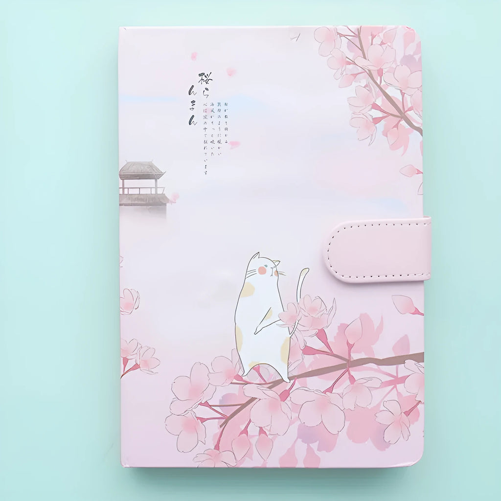 Girl Heart Simple softcover notebook showing 12.8 by 18.5 cm size and minimalist design.