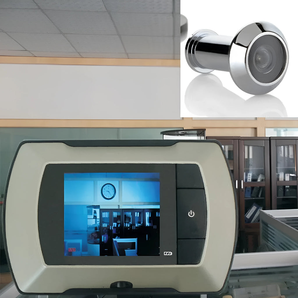 LCD visual monitor door peephole with wireless camera and 2.4 inch screen