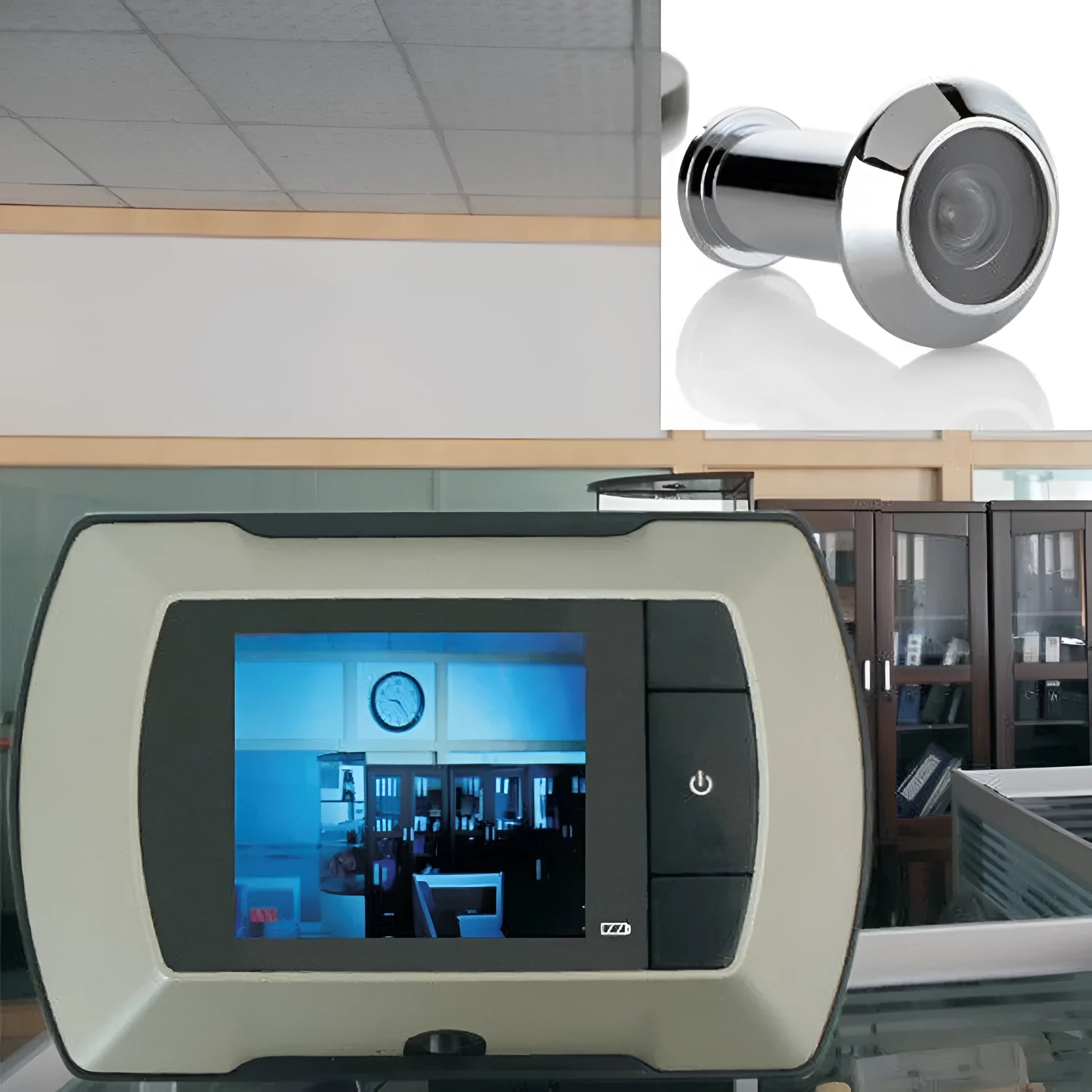 LCD visual monitor door peephole with wireless camera and 2.4 inch screen