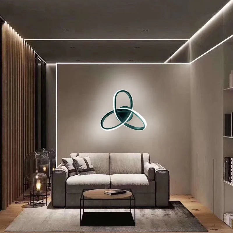 Aluminum ceiling light 280x210x60mm LED for corridor and entrance in black finish special-shaped shade