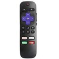 Black Roku TV remote control with infrared technology and 8-metre range