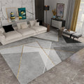 Modern Simple Series rectangle viscose fibre carpet in orange, suitable for living room or bedroom floor