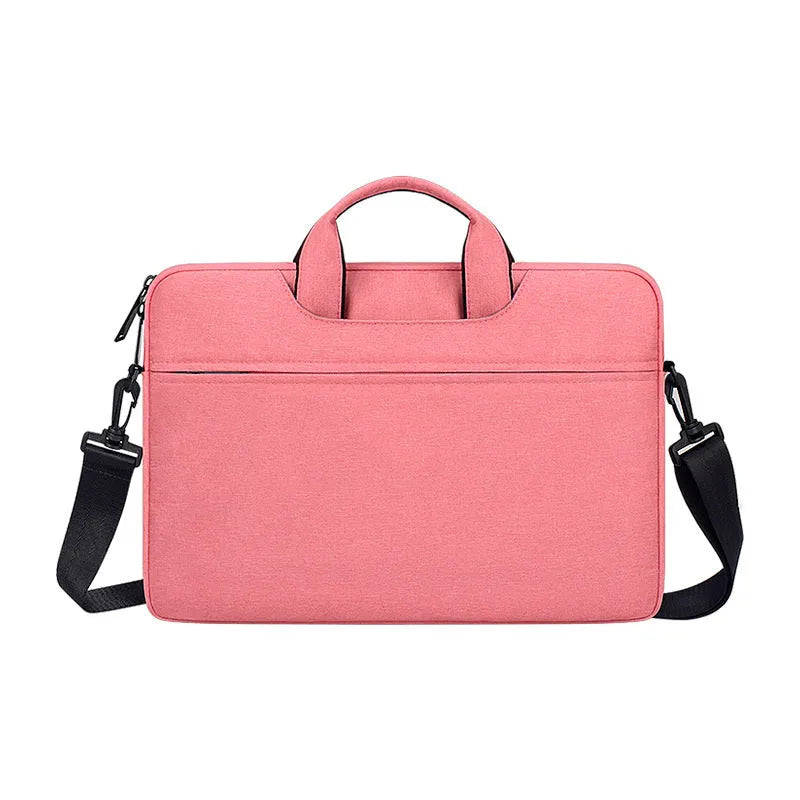 Waterproof Oxford cloth laptop bag 13-15.6 inch with lock and shoulder strap horizontal square