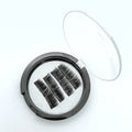 Black glue-free magnetic false eyelashes with three magnetic points, chemical fibre, two pairs