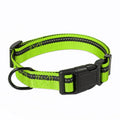Nylon reflective dog leash with chest back harness in black, for small to medium dogs