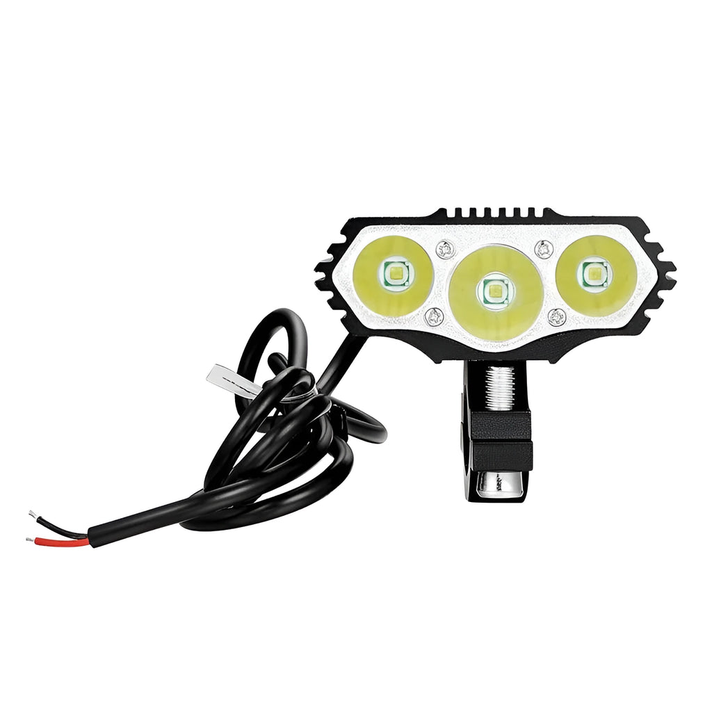 F301 LED headlight 30W 3000LM black aluminium alloy for electric vehicle motorcycle tricycle