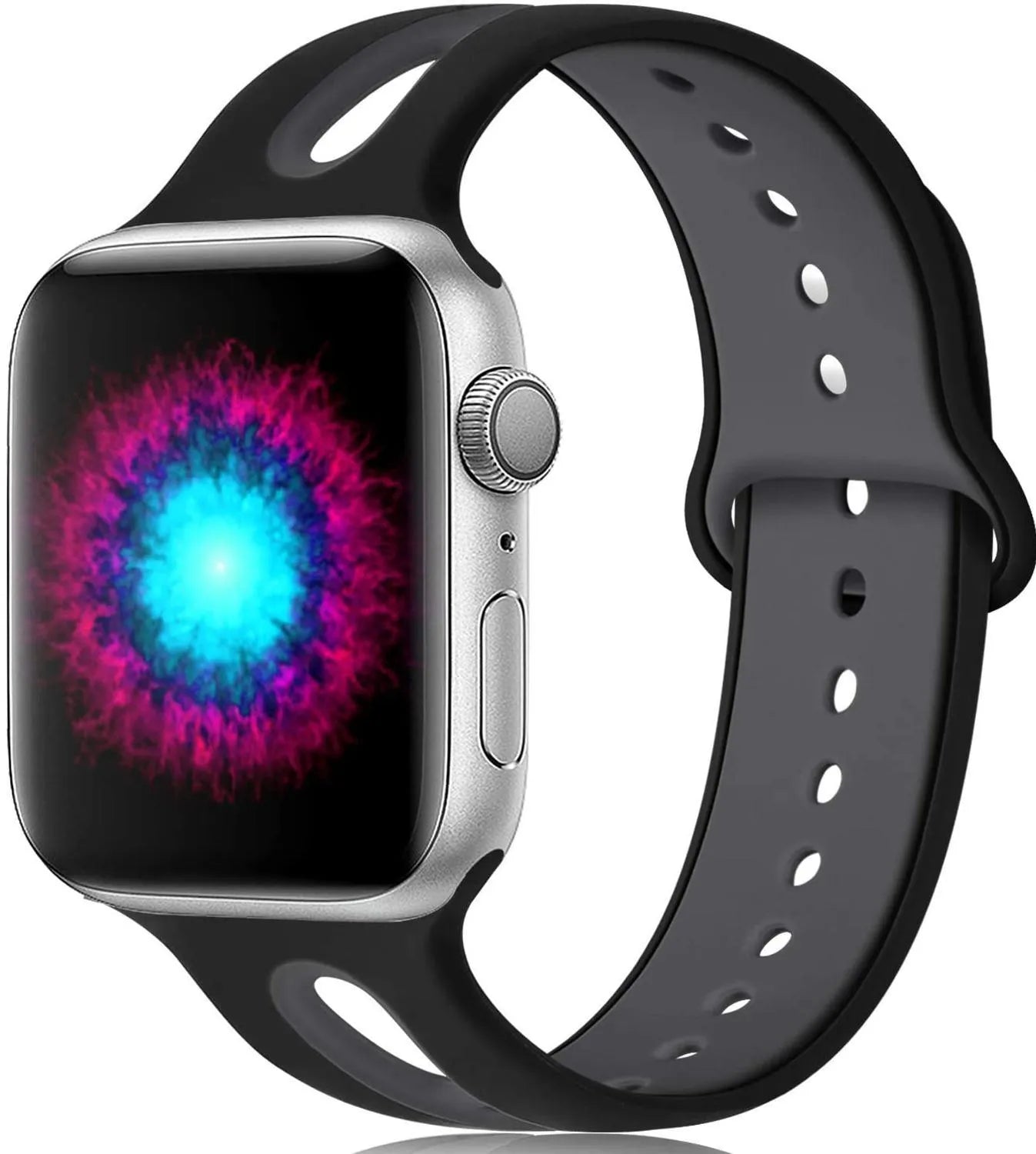 Silicone Apple Watch replacement strap in multiple colours for 38mm and 42mm models