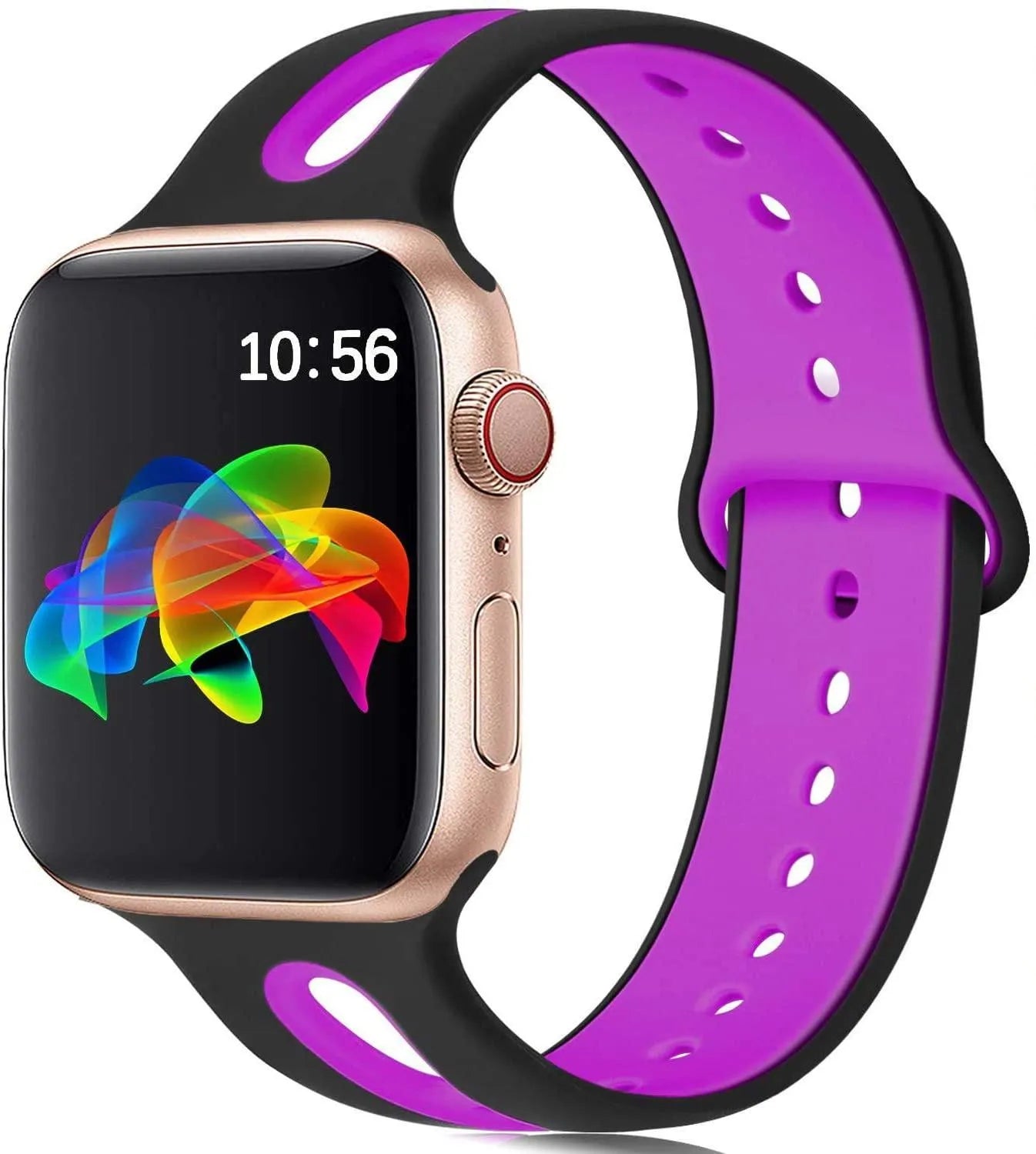 Silicone Apple Watch replacement strap in multiple colours for 38mm and 42mm models