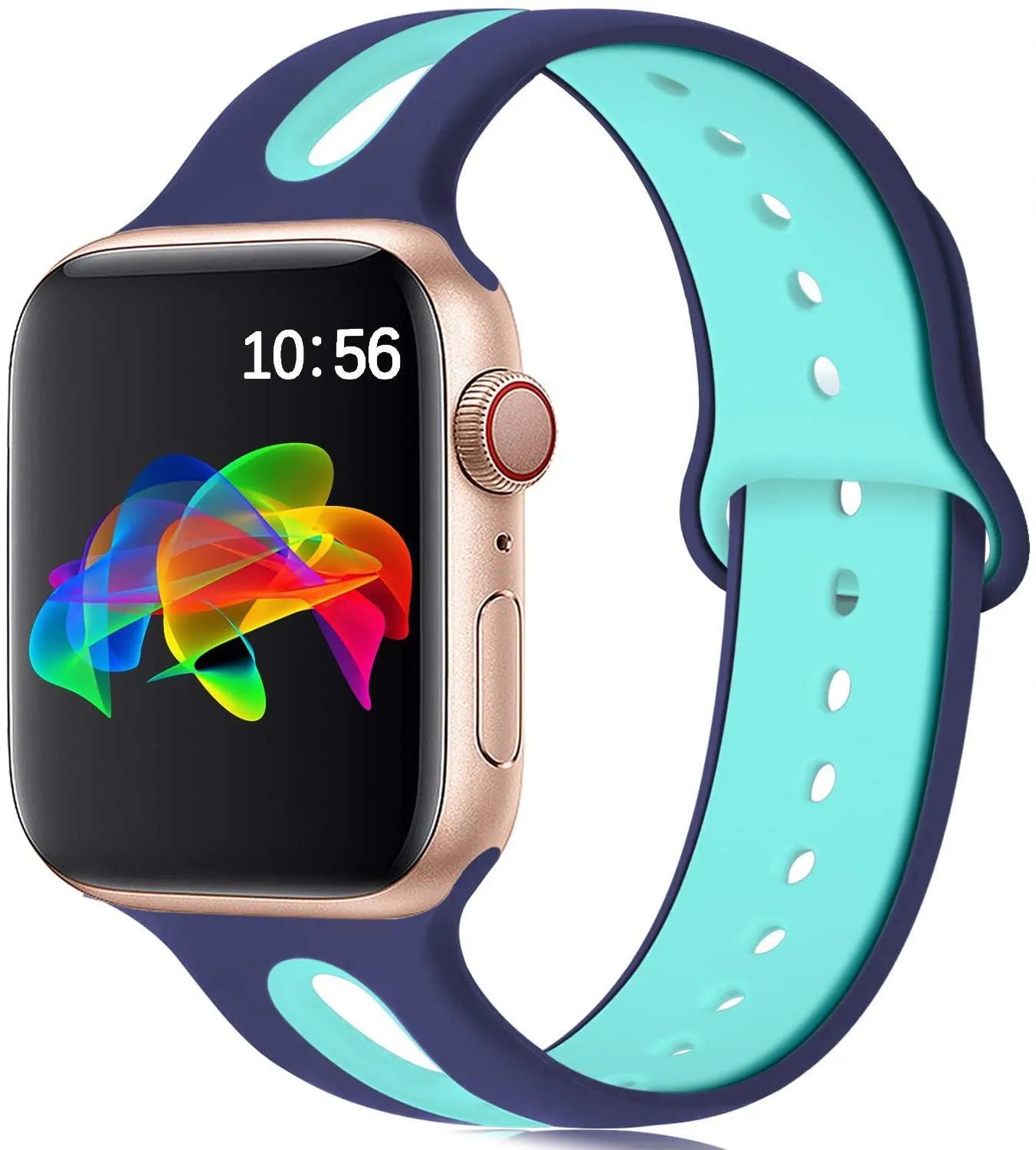 Silicone Apple Watch replacement strap in multiple colours for 38mm and 42mm models