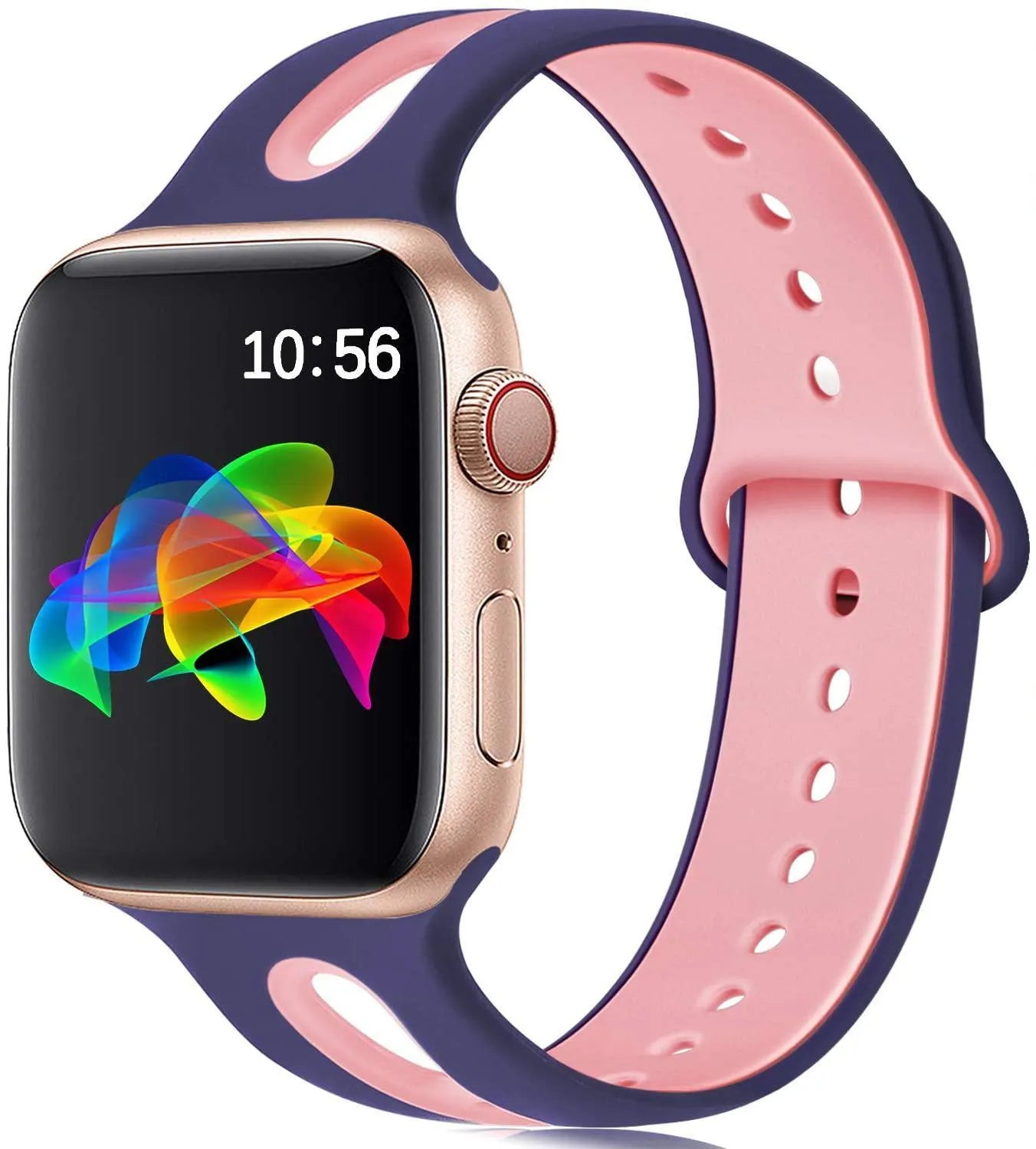 Silicone Apple Watch replacement strap in multiple colours for 38mm and 42mm models