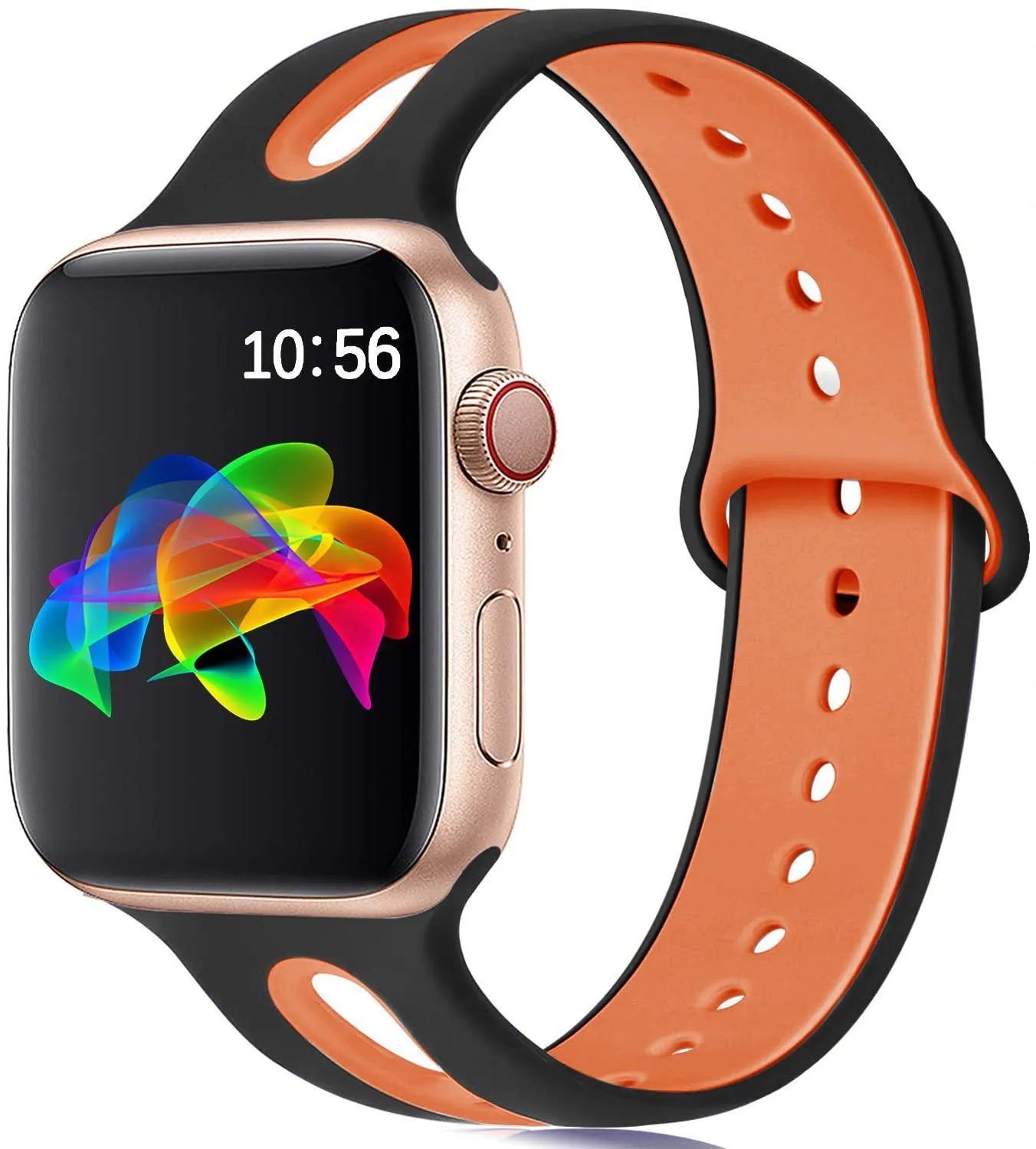 Silicone Apple Watch replacement strap in multiple colours for 38mm and 42mm models