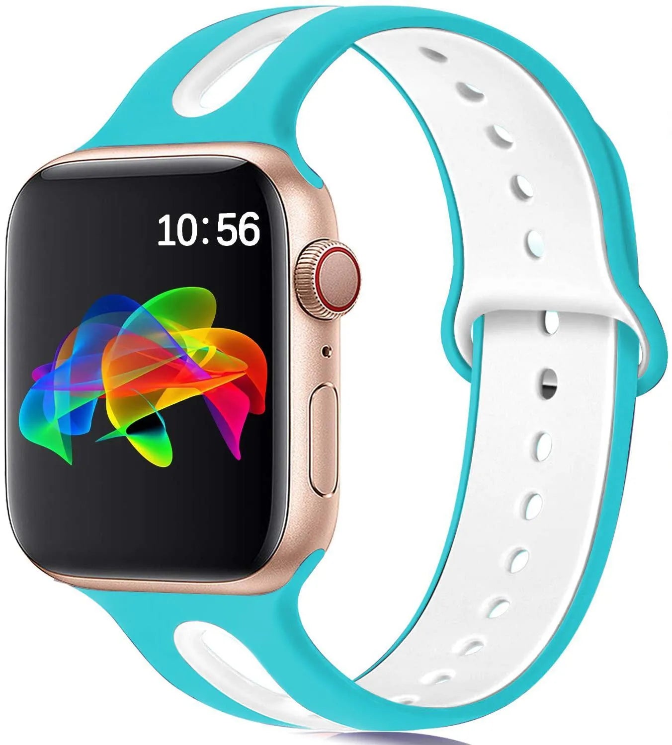 Silicone Apple Watch replacement strap in multiple colours for 38mm and 42mm models