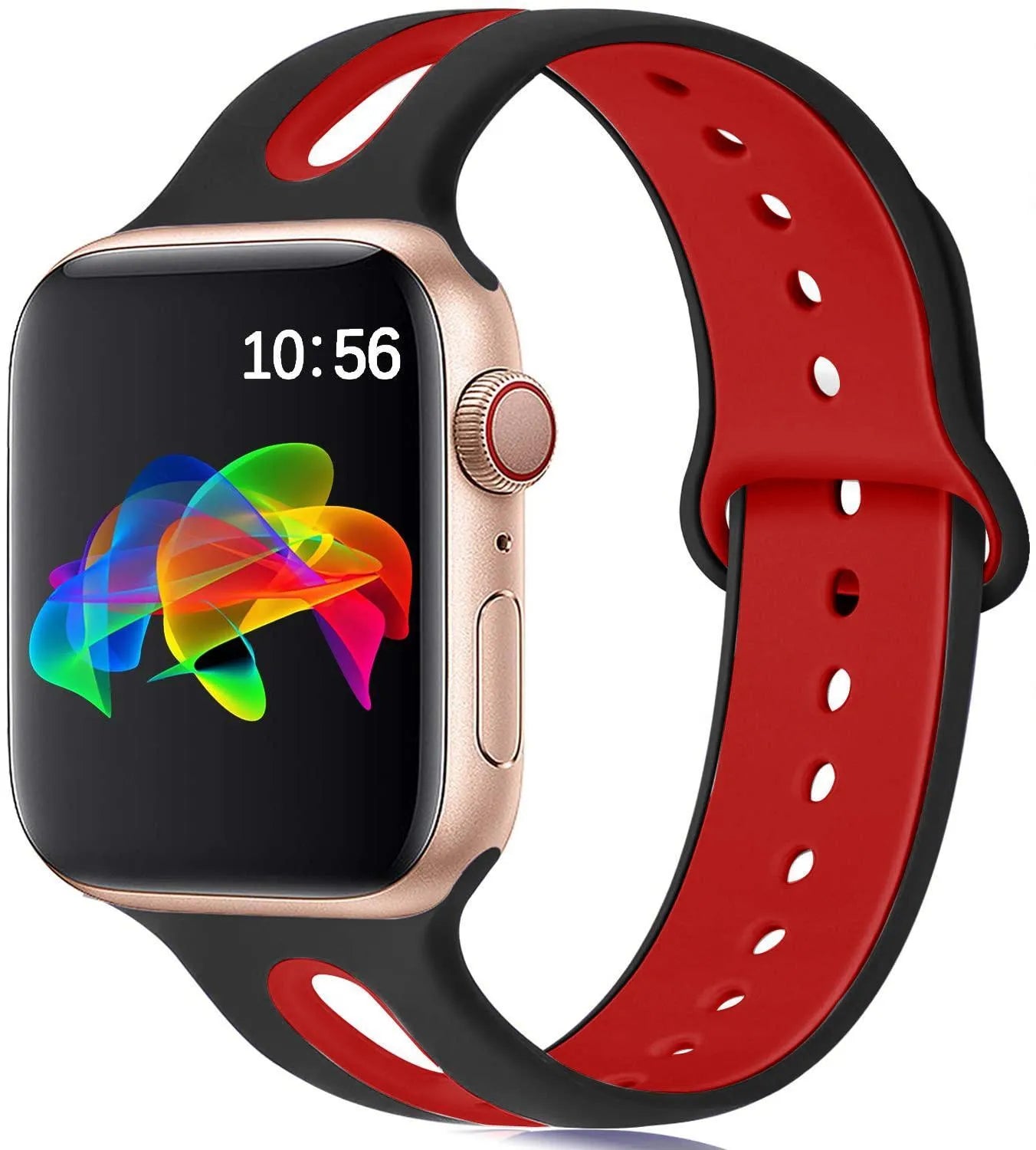 Silicone Apple Watch replacement strap in multiple colours for 38mm and 42mm models