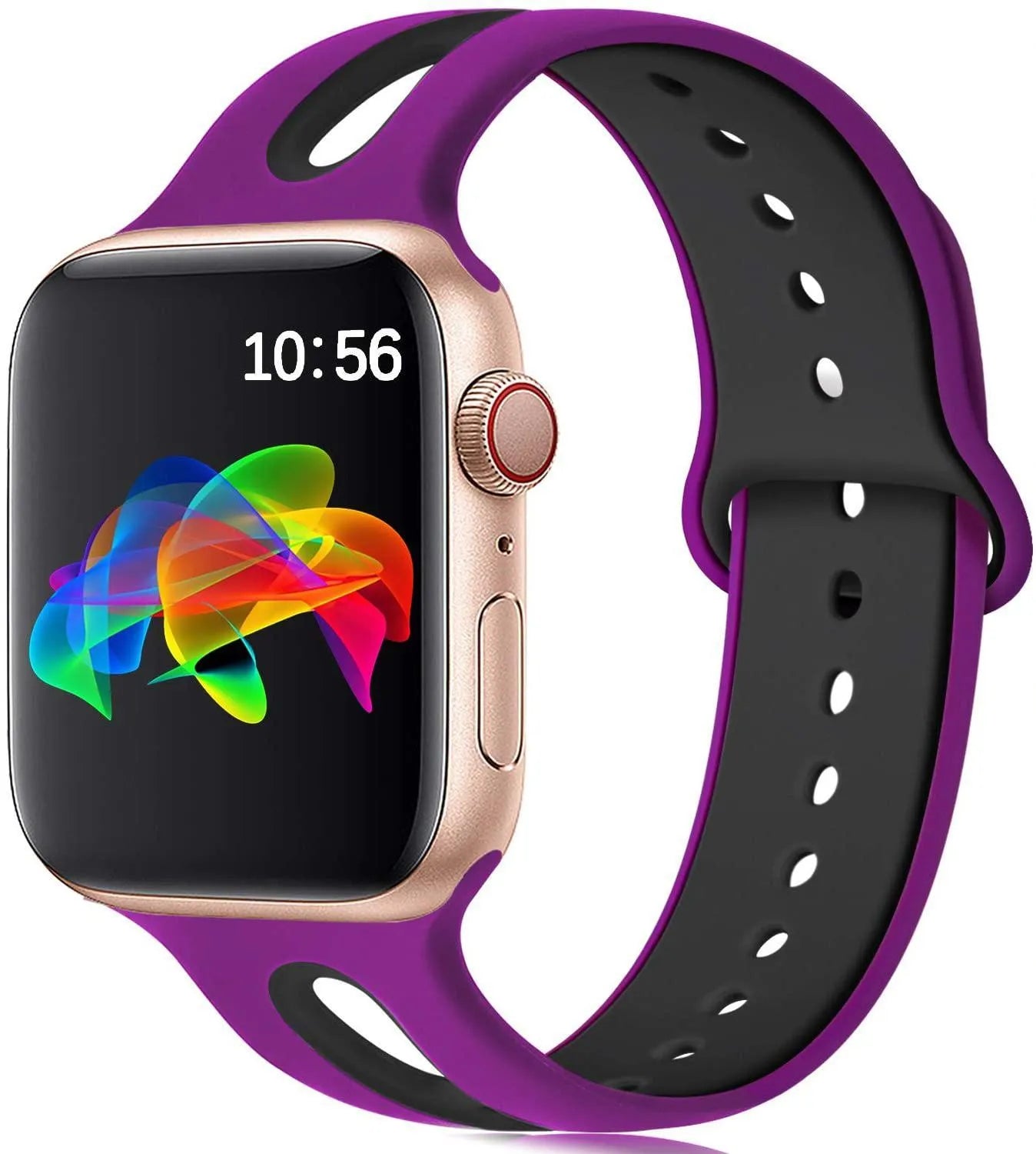 Silicone Apple Watch replacement strap in multiple colours for 38mm and 42mm models