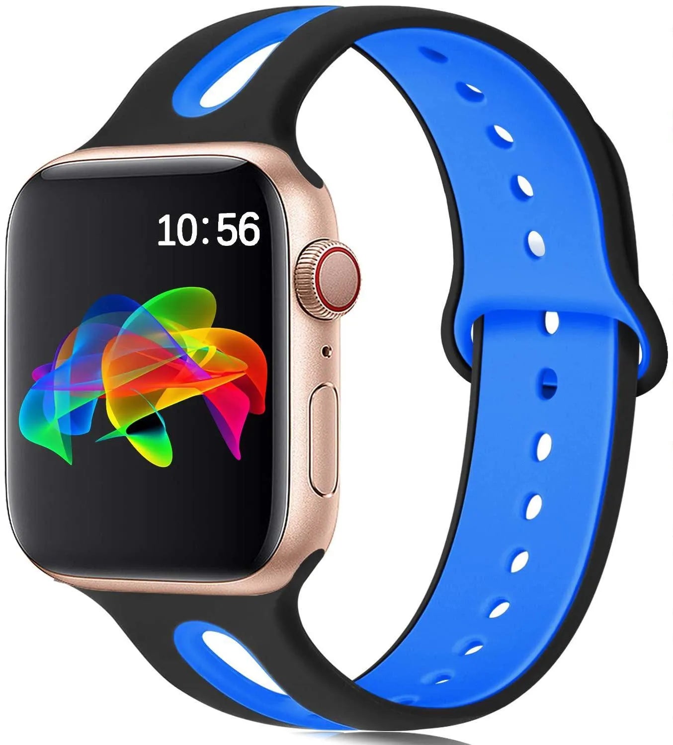 Silicone Apple Watch replacement strap in multiple colours for 38mm and 42mm models