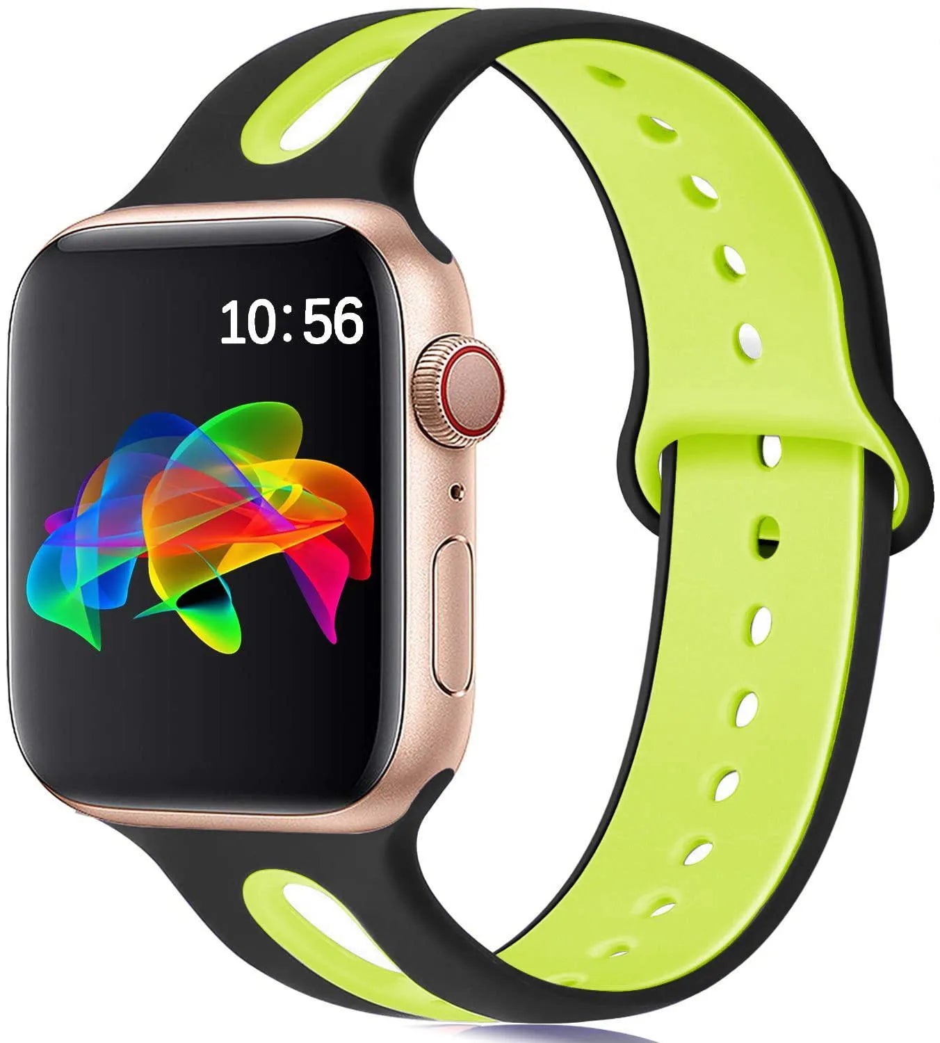Silicone Apple Watch replacement strap in multiple colours for 38mm and 42mm models