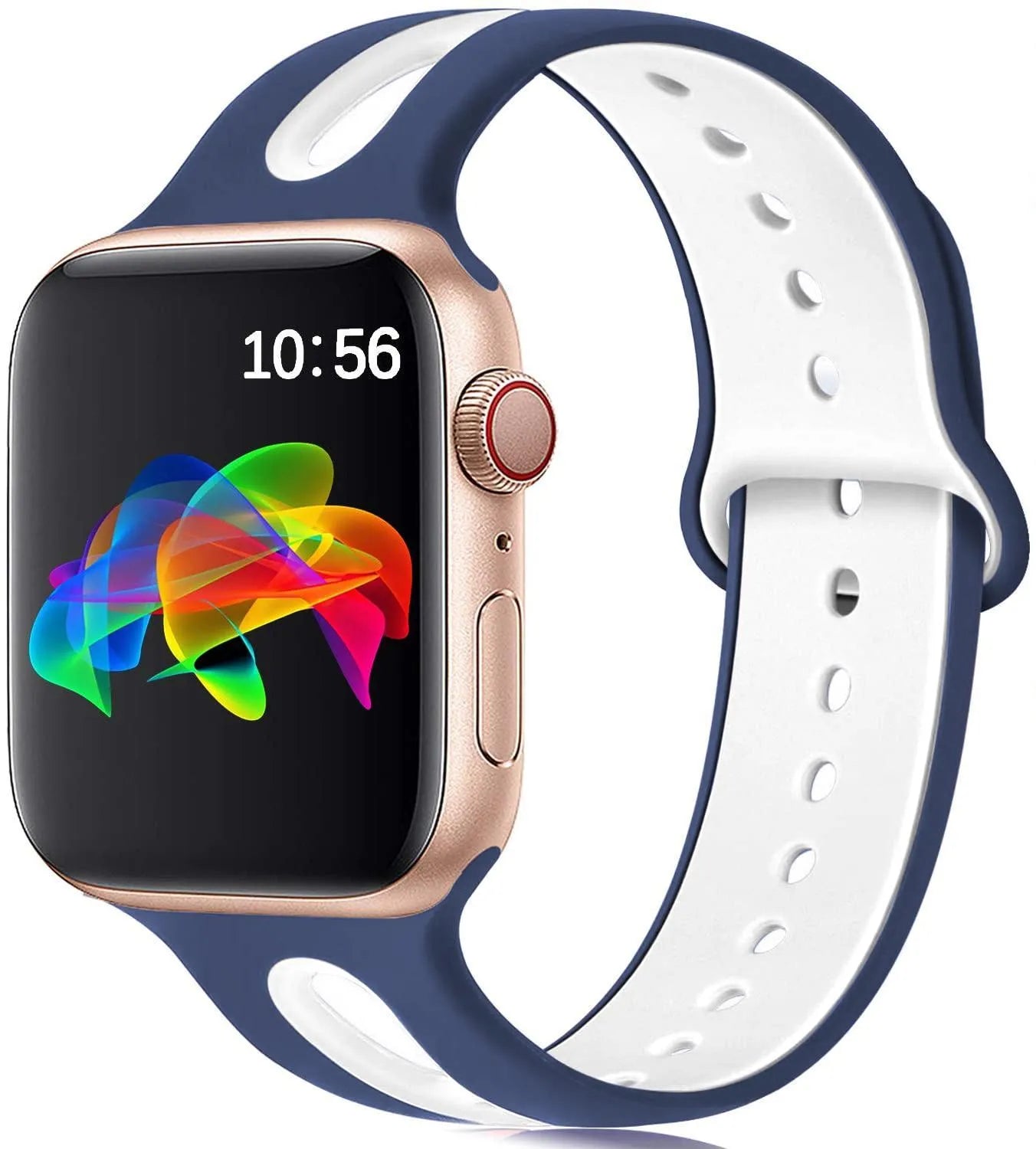Silicone Apple Watch replacement strap in multiple colours for 38mm and 42mm models