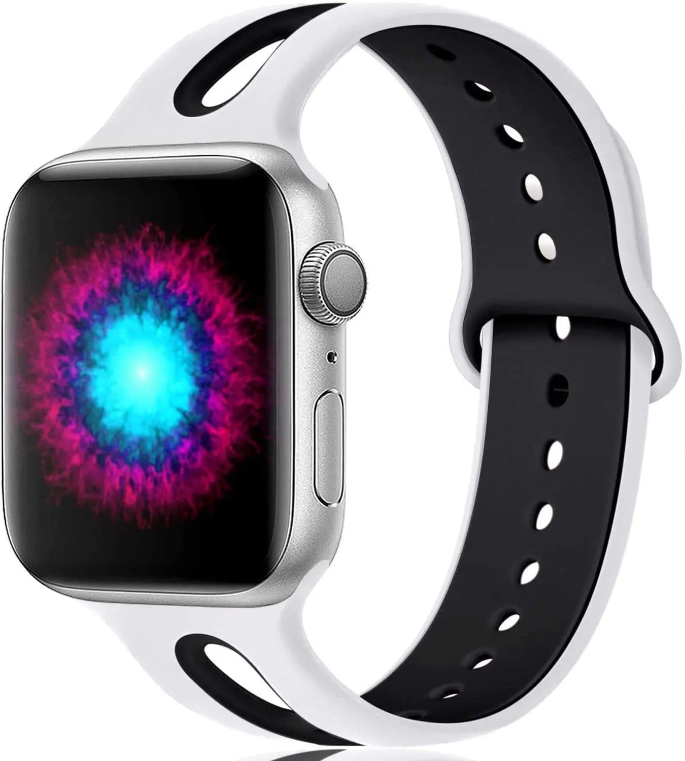 Silicone Apple Watch replacement strap in multiple colours for 38mm and 42mm models