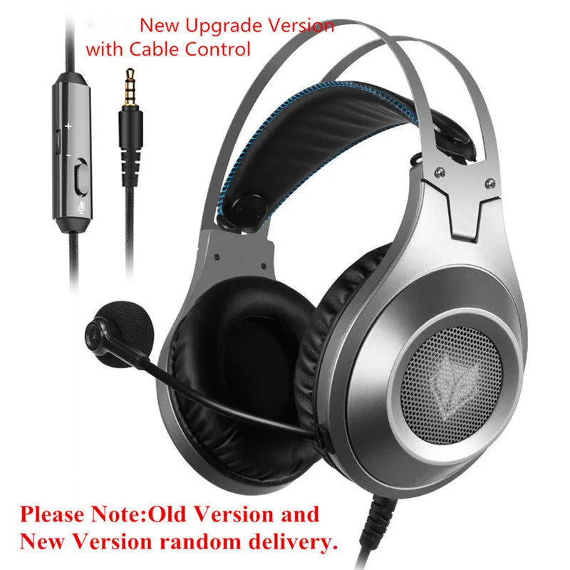 Black wired USB computer headset with microphone and over-ear design