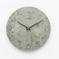 Modern grey European style wall clock with single-sided design for room decoration
