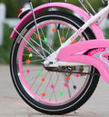 Children's bicycle decoration set with about 35 mixed-colour plastic resin pieces for outdoor cycling use