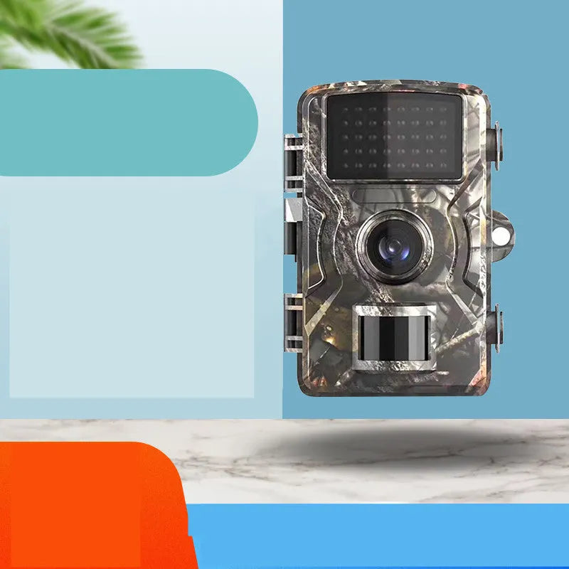 IP66 waterproof camera in camouflage for field animal detection with 4K resolution